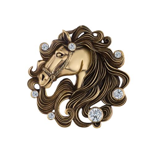 SP3208 Брошь CAVALLO Fiore di Firenze