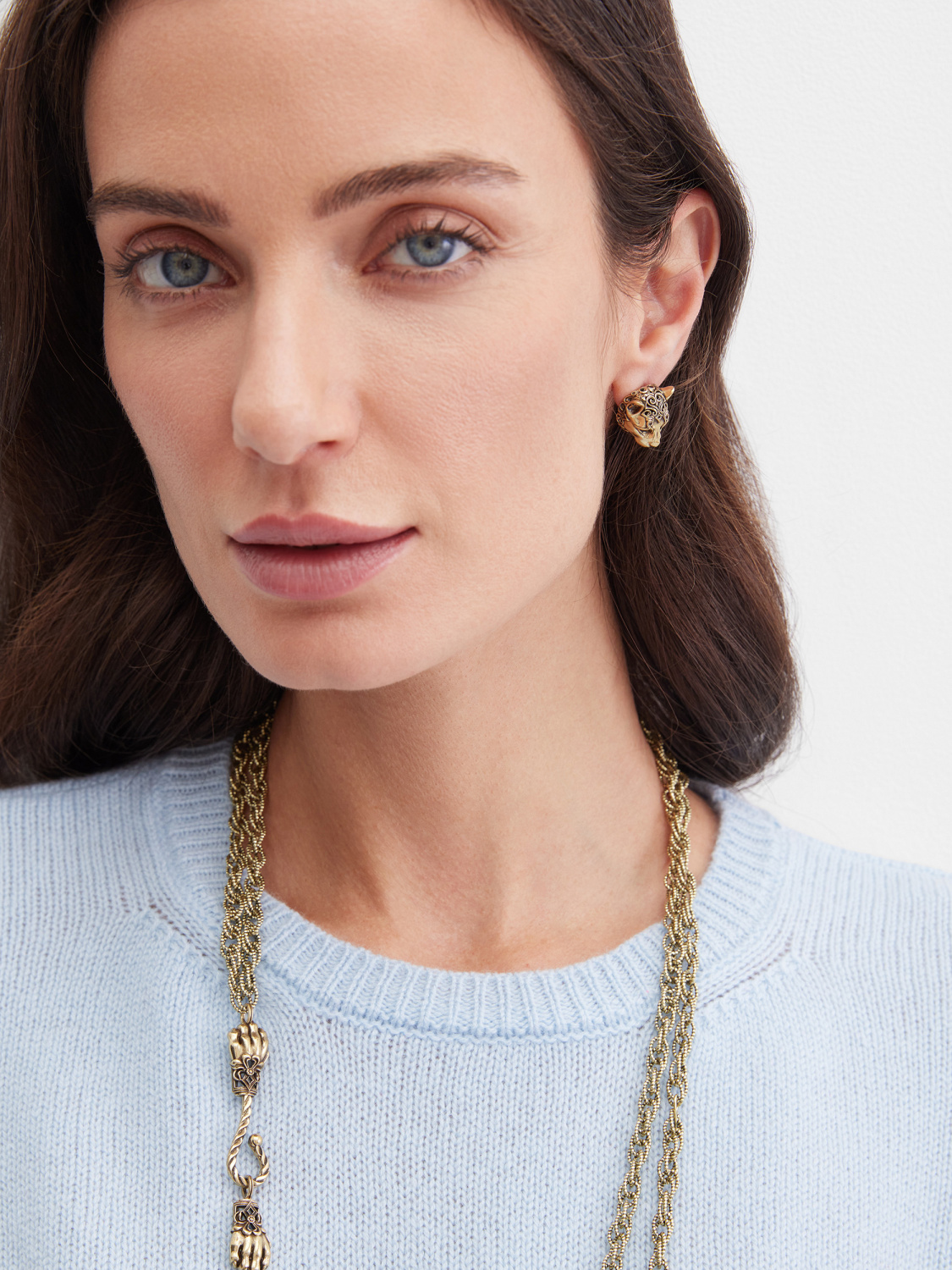 OR3216 MUSERUOLA Серьги пусет PUMA LEONE DI MONTAGNA Fiore di Firenze