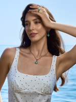 AN0588 CRISOPRASIO Кольцо SEGRETI DELL'OCEANO Fiore di Firenze