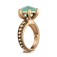 AN0588 CRISOPRASIO Кольцо SEGRETI DELL'OCEANO Fiore di Firenze