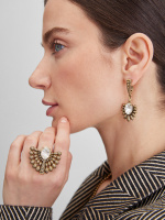 OR3119 GR Серьги Pavone  Art Nouveau Fiore di Firenze