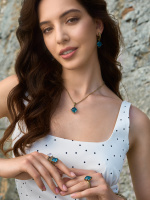 AN0588-0433 CUB ACQUAMARINA Кольцо SEGRETI DELL'OCEANO Fiore di Firenze