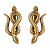 OR2406 Серьги SERPENTE CONTORTO Fiore di Firenze