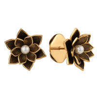 OR0320 Серьги пусеты LOTO Fiore di Firenze