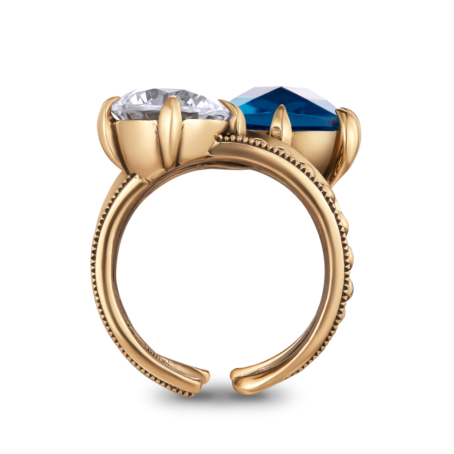 AN0588-0433 CUB ACQUAMARINA Кольцо SEGRETI DELL'OCEANO Fiore di Firenze