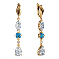 OR0588-0431 ACQUAMARINA СЕРЬГИ SEGRETI DELL'OCEANO Fiore di Firenze