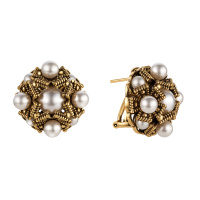 OR1854 PERLA Серьги ORDINE FIORENTINO Fiore di Firenze