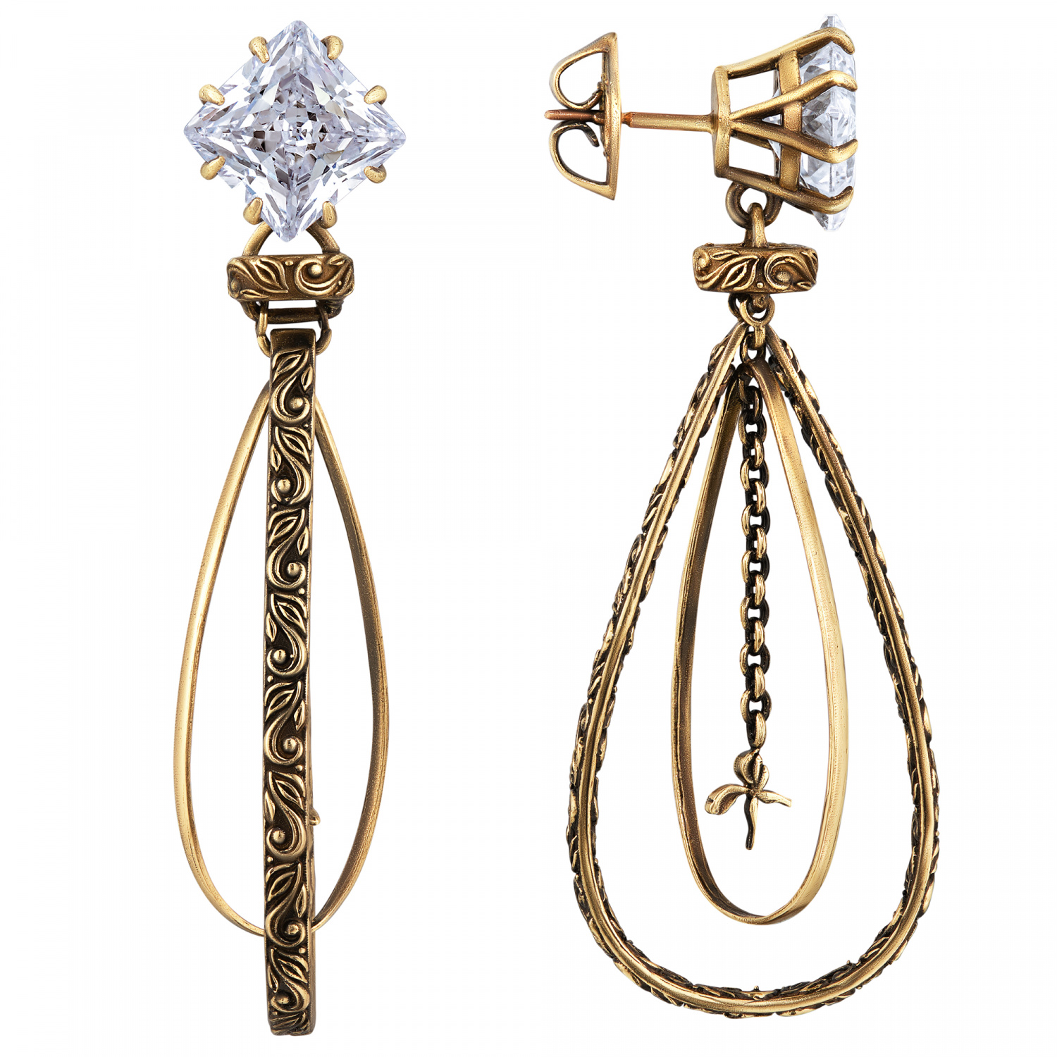 OR1605 CRYSTAL Серьги VIVIENNE Fiore di Firenze