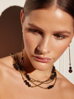 OR1311 GRANATO Серьги TONDO Fiore di Firenze