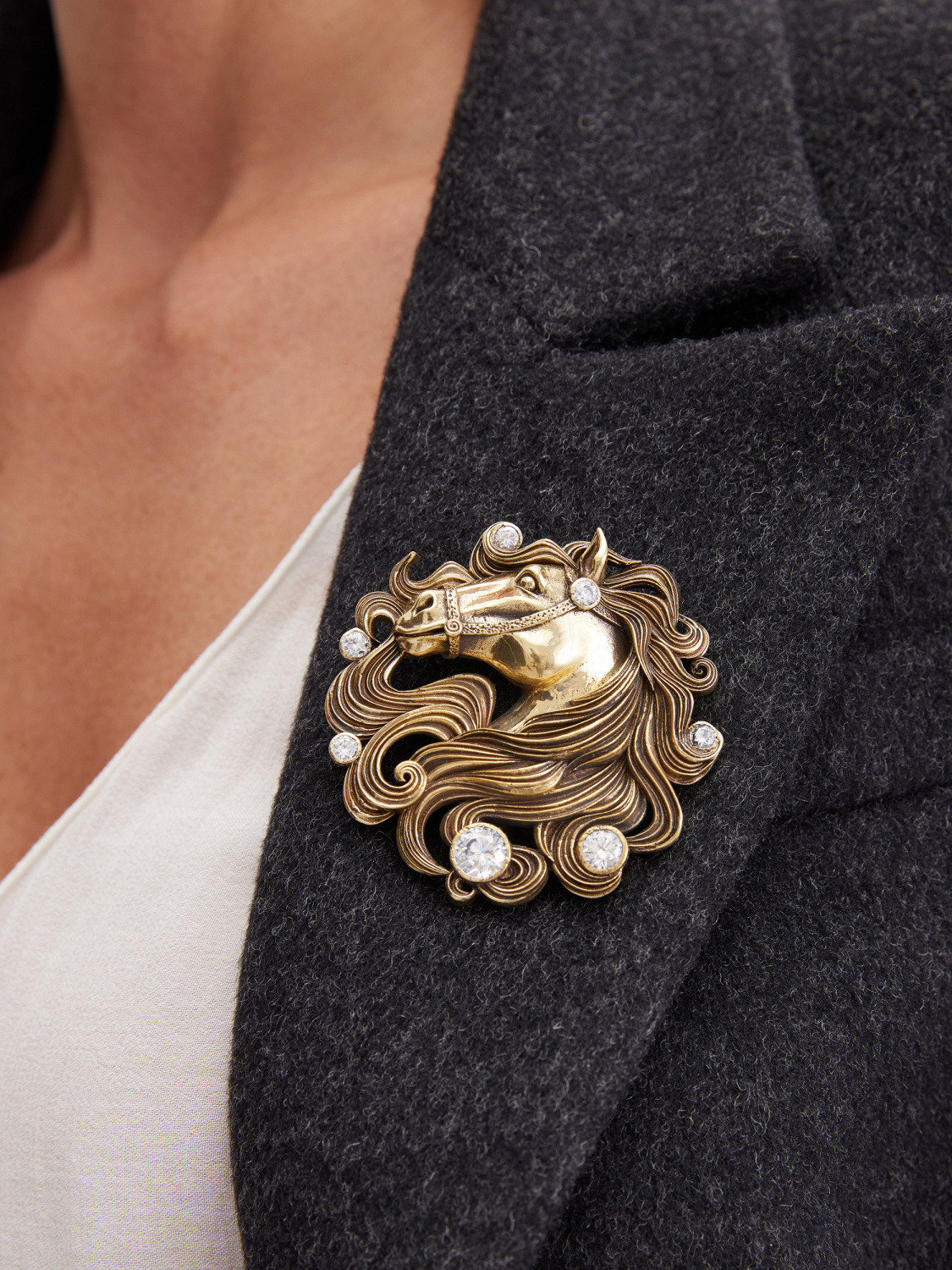 SP3208 Брошь CAVALLO Fiore di Firenze