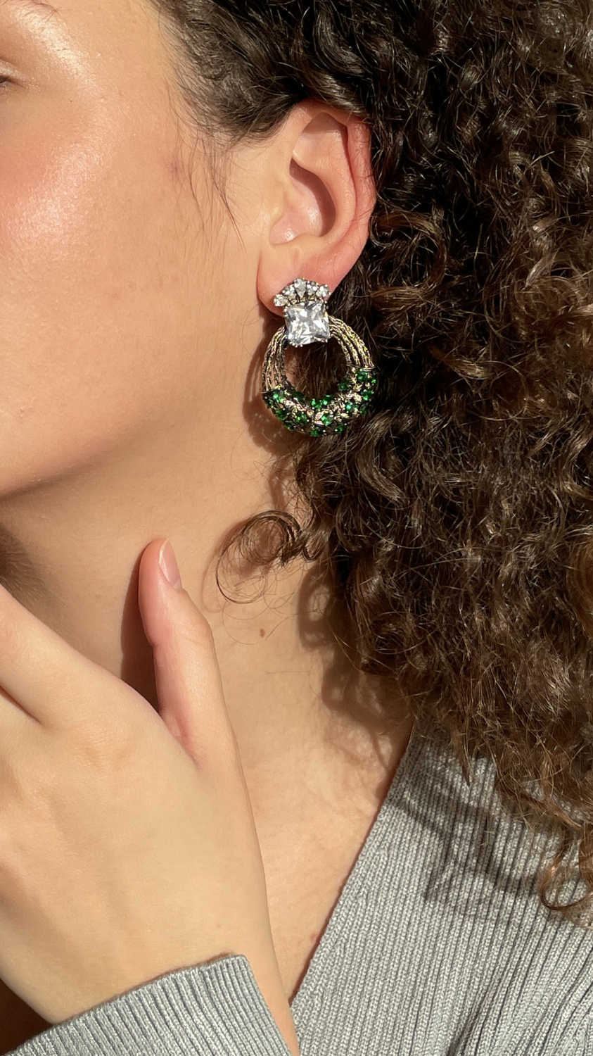 OR7701 CRYSTAL Серьги ALLORO Fiore di Firenze